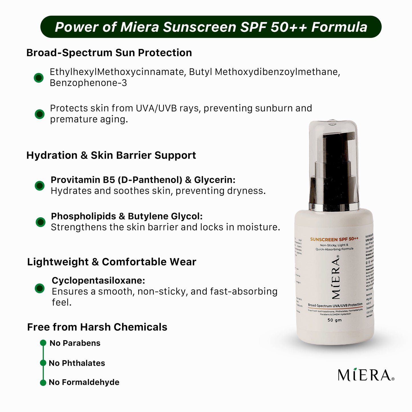 SUNSCREEN SPF 50++