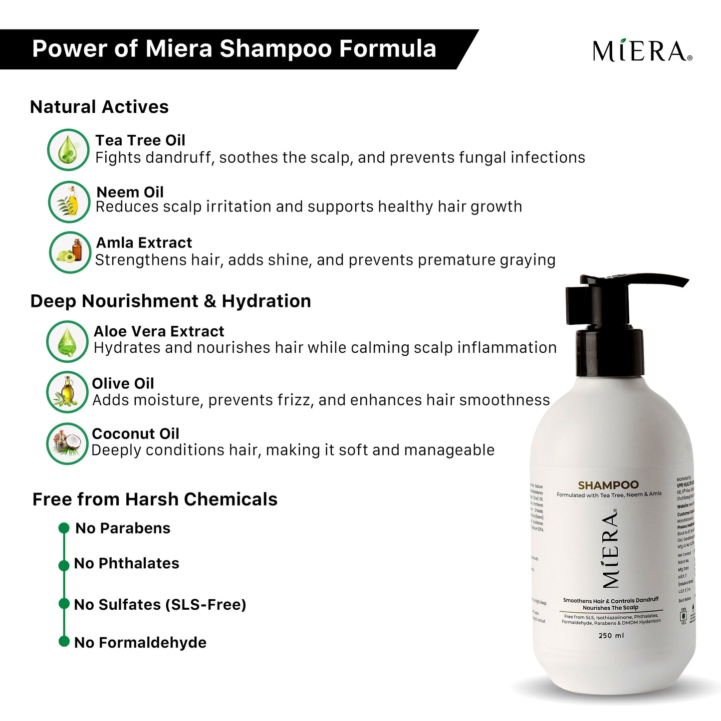 SHAMPOO – SMOOTHENING & ANTI DANDDRUFF