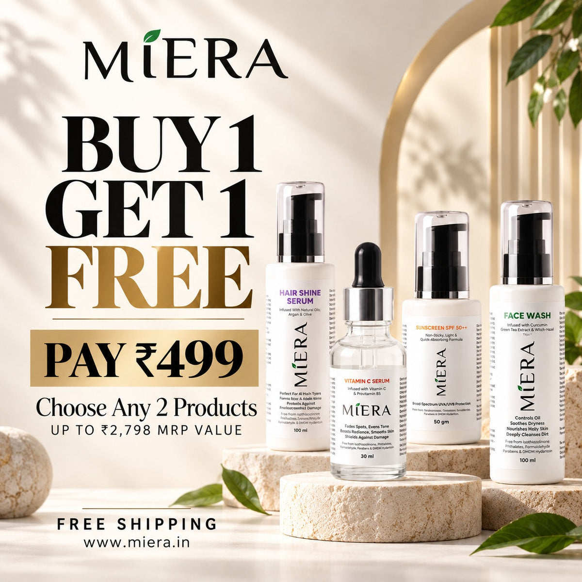 Buy One Get One Free @499/-
