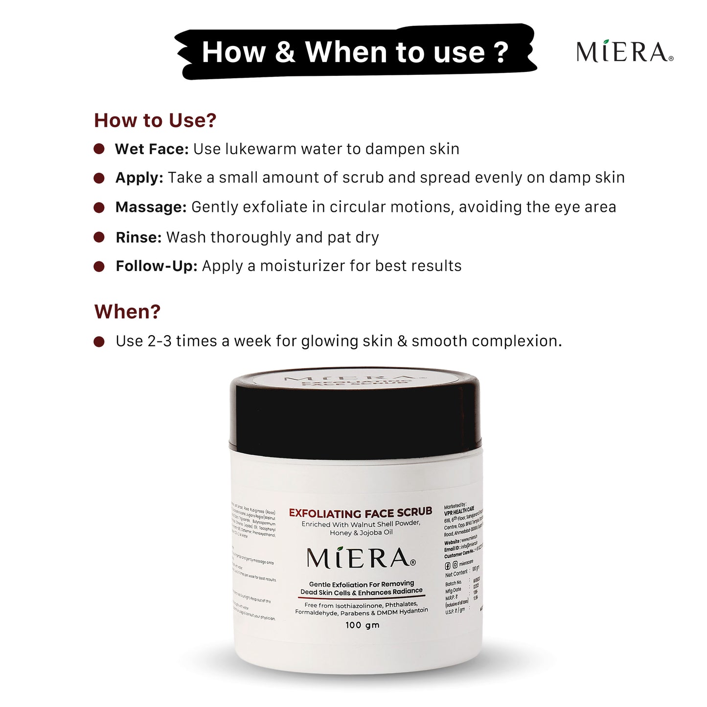 EXFOLIATING FACE SCRUB