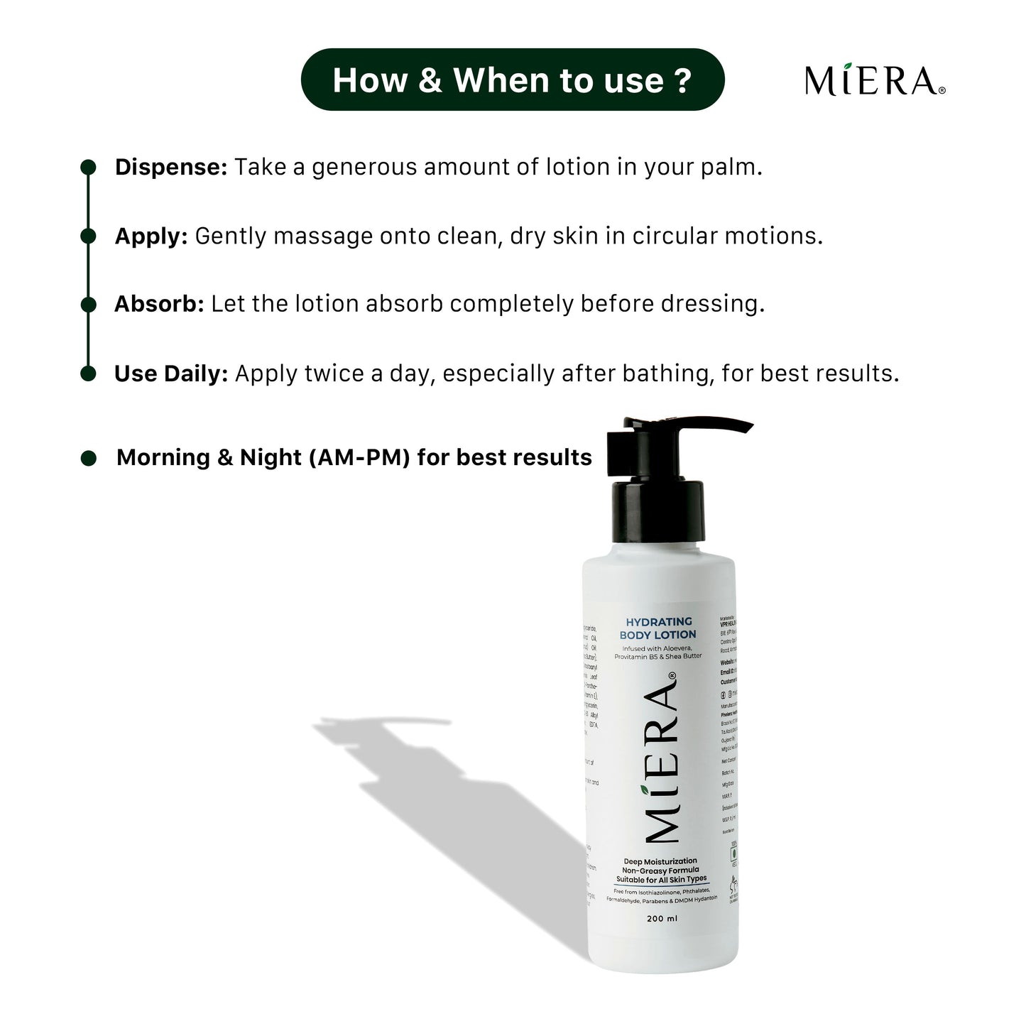 Hydrating body lotion